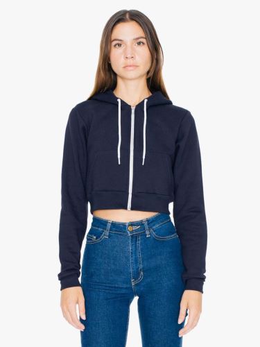 WOMEN'S FLEX FLEECE CROPPED ZIP Kapucnis felső SWEATSHIRT